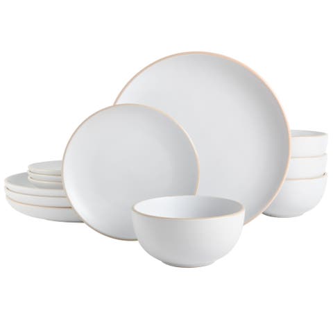 Rockaway 12-Piece Stoneware Dinnerware Set
