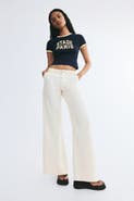 H&M Wide-leg Cotton Twill Pants
