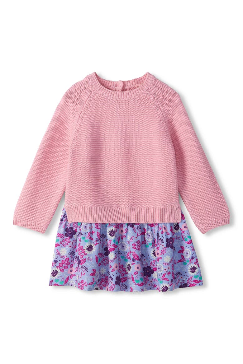 Kids' Tiny Flowers Sweater Dress, Main, color, ORCHID PINK