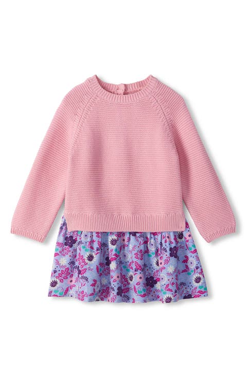 Kids' Tiny Flowers Sweater Dress