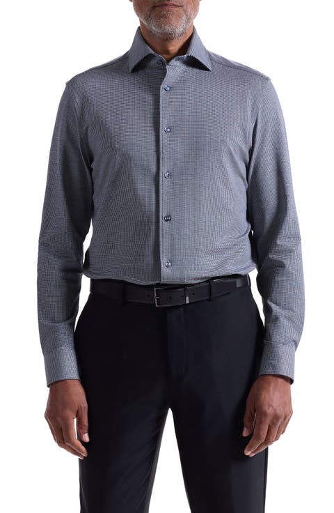 Devon OoohCotton® Houndstooth Button-Up Shirt