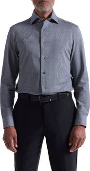 Bugatchi Devon OoohCotton® Houndstooth Button-Up Shirt