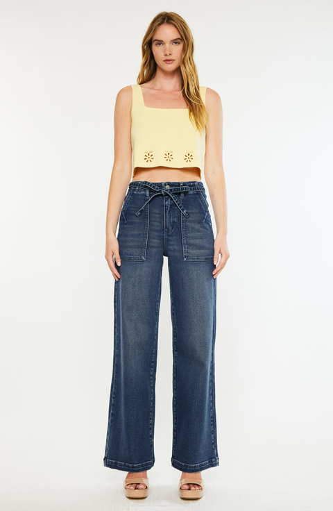 Seville High Rise Wide Flare Jeans
