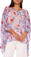 Chaus Floral Overlay Mesh Cape