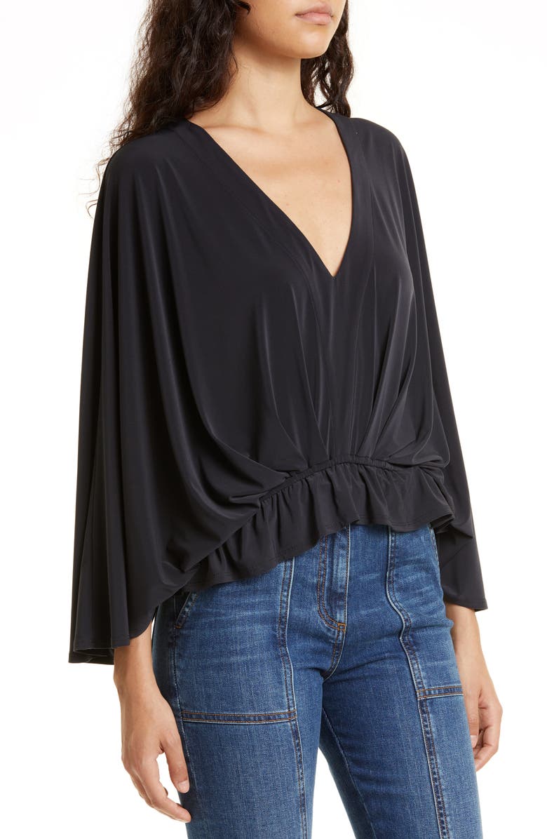 Ramy Brook Pearl Ruffle Hem Pullover Blouse, Alternate, color,