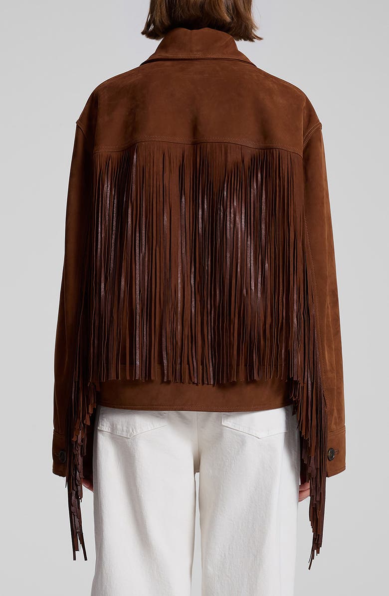 A.L.C. Wren Fringe Suede Jacket, Alternate, color, 