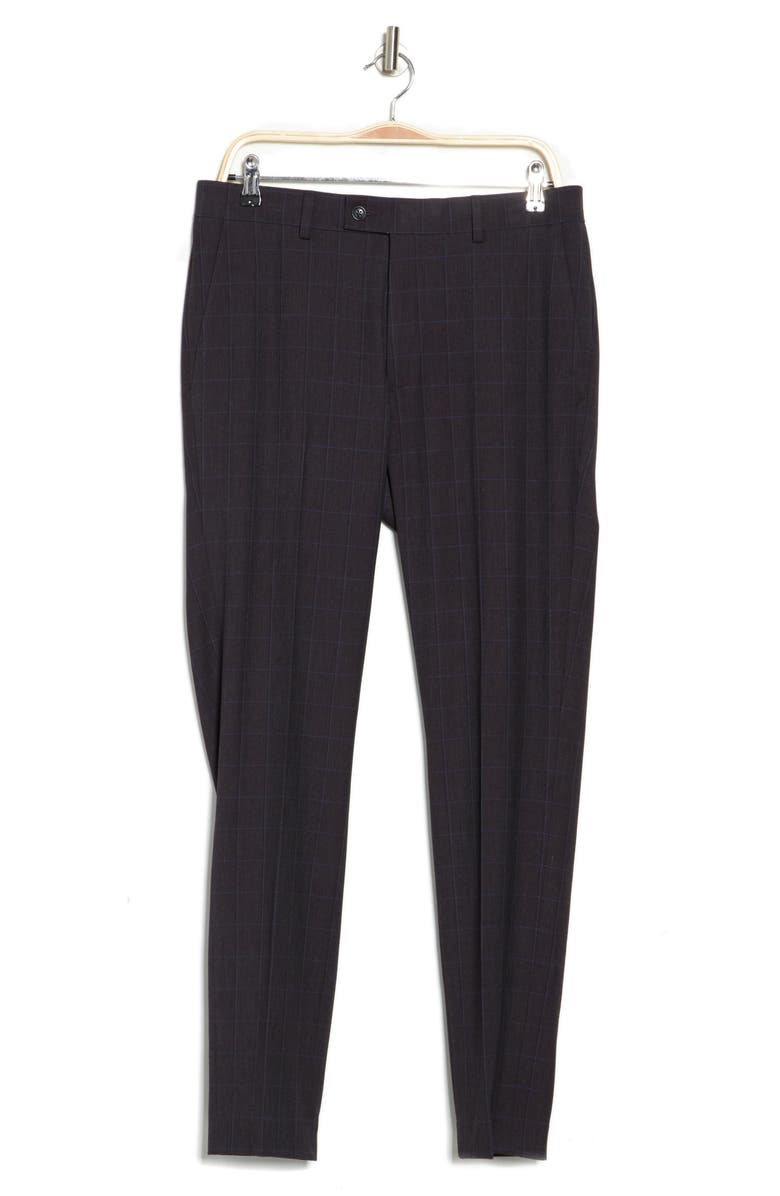 Original Penguin Plaid Flat Front Pants, Alternate, color,