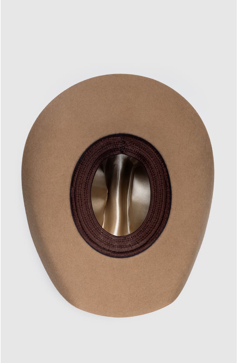 Manela Canyon Belle Wool Western Cowboy Hat, Alternate, color, Khaki