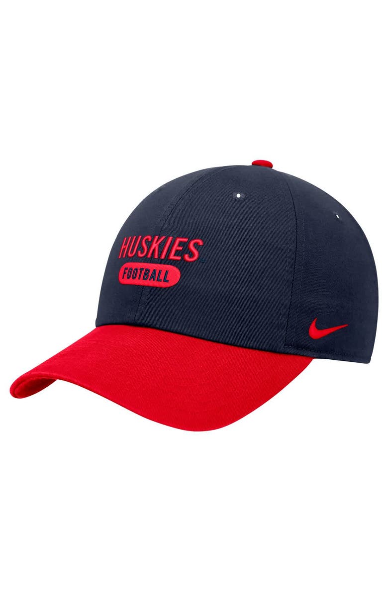Nike Men's Nike Navy UConn Huskies Colorblock Club Adjustable Hat, Main, color, Navy