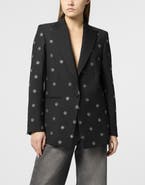 PHILIPP PLEIN Boyfriend's Fit Blazer Monogram Strass Monogram Women