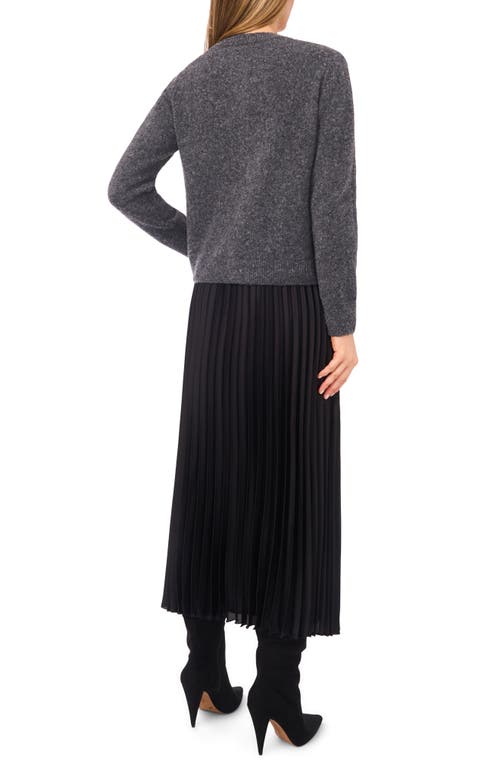 Halogenr Halogen(r) Fuzzy Crewneck Cardigan In Gray