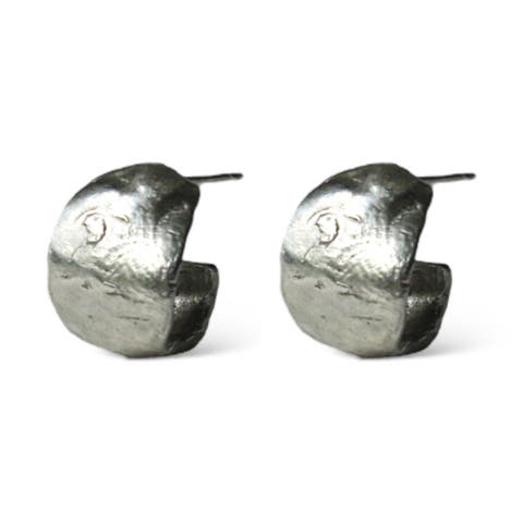 Ishtar Silver Hoops