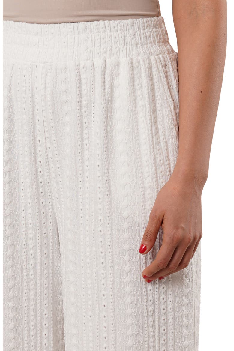 Eyelet Pants, Alternate, color, WHITE