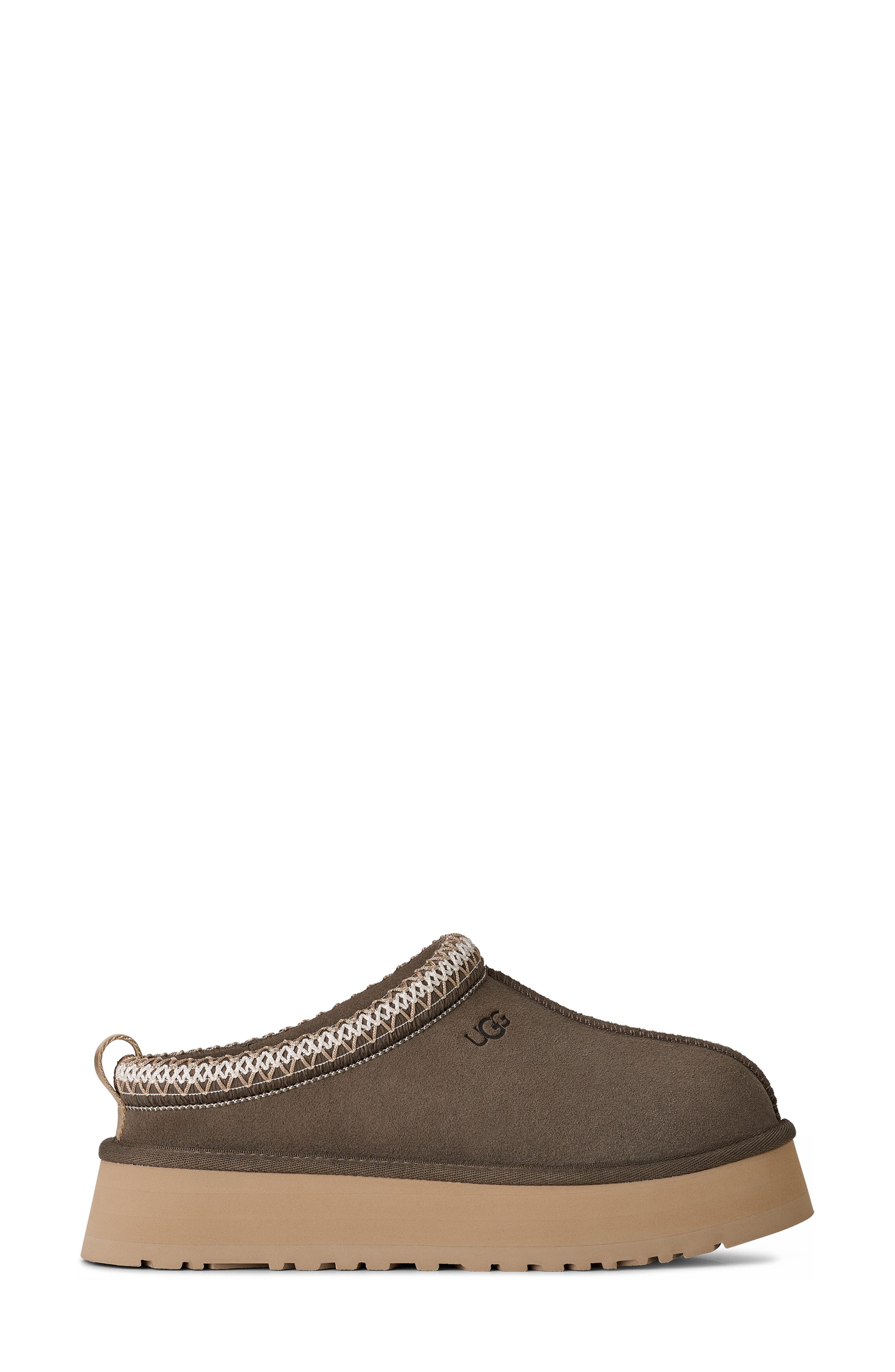 Tazz II Genuine Shearling Lined Platform Slipper, Alternate, color, DRIED OREGANO