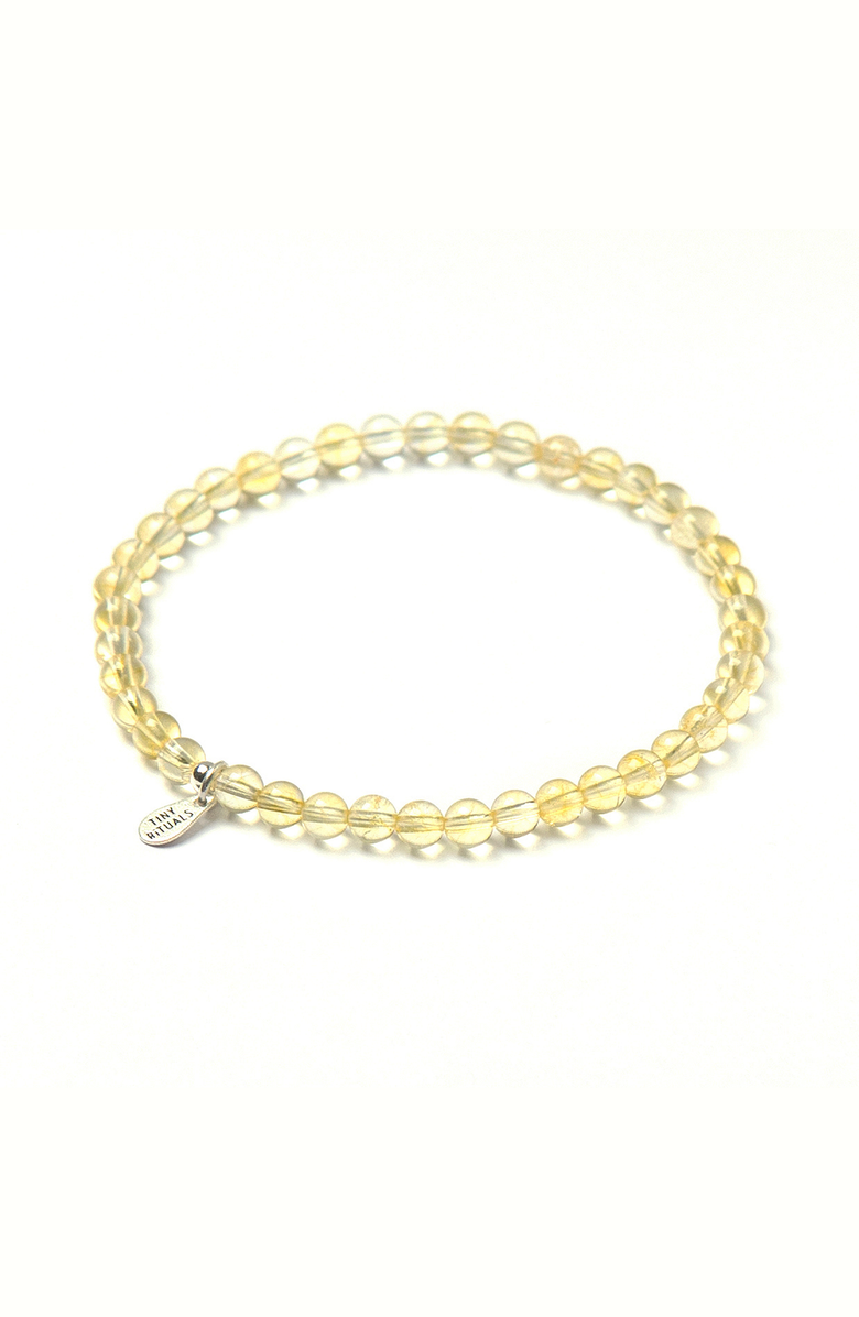 Tiny Rituals Citrine Energy Bracelet, Main, color, Light Yellow