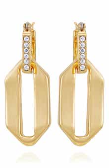 Vince Camuto Drop Hoop Earrings