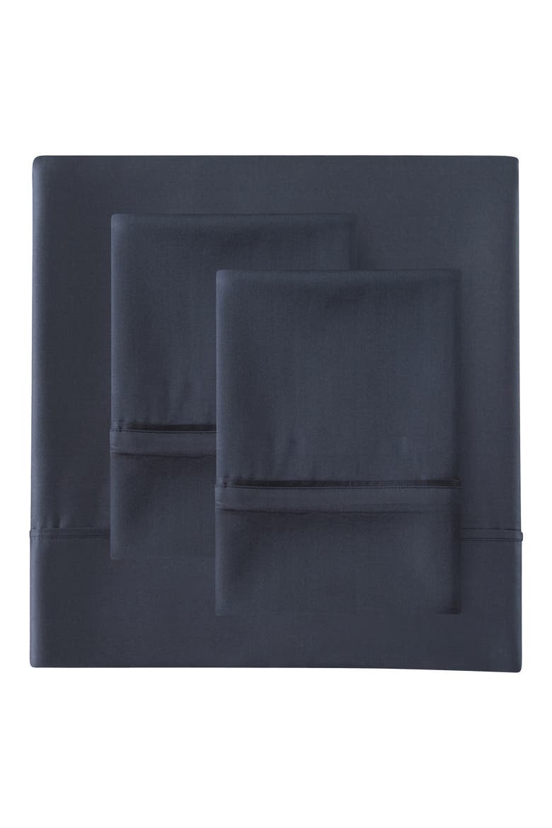 Sateen Rayon Sheet 4-Piece Set, Main, color, CHARCOAL
