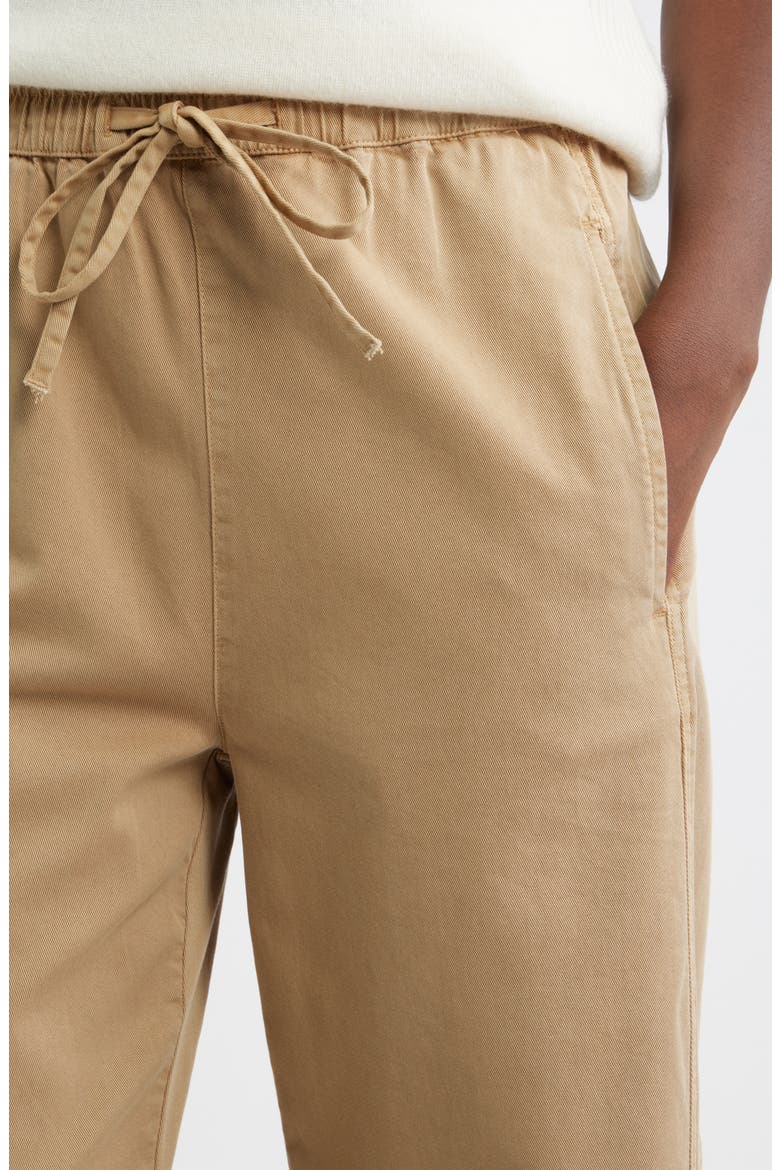 Pull On Barrel Leg Ankle Pants, Alternate, color, TAN TANNIN