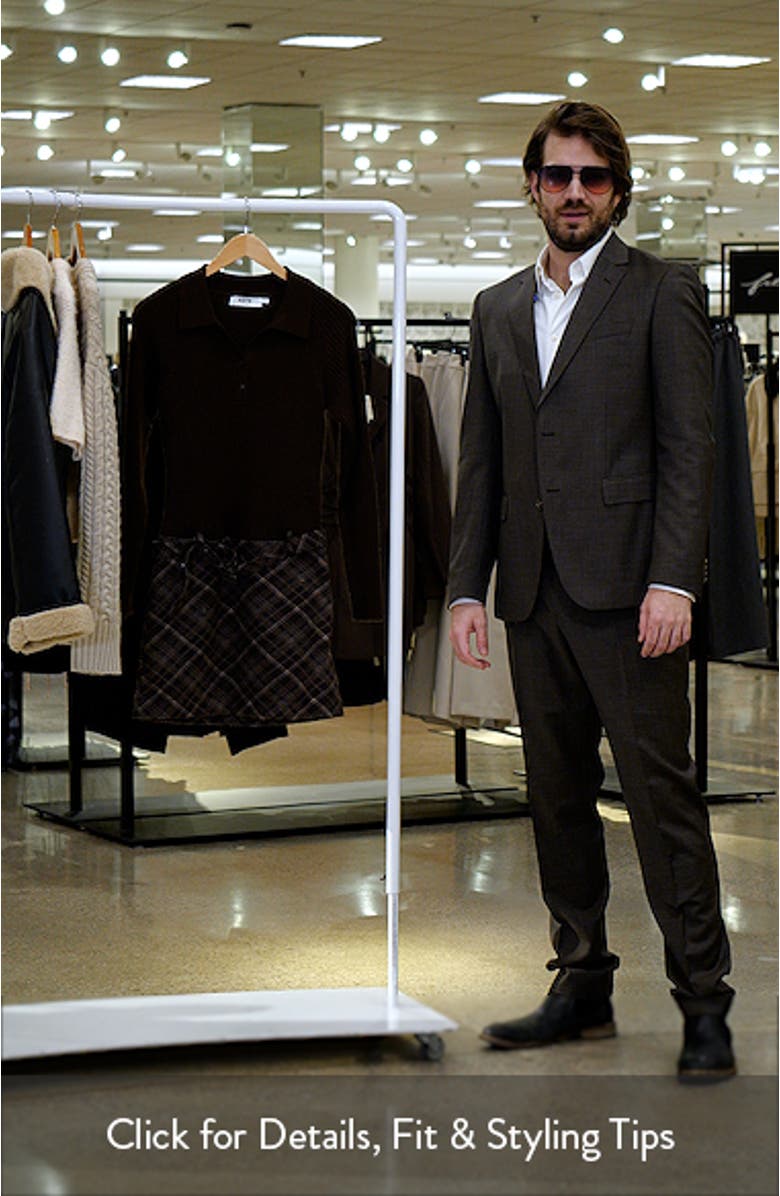 Baylie Mixed Media Long Sleeve Sweater Dress, sales video thumbnail