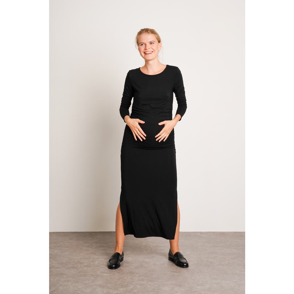 Nom Maternity Curve Dress in Black  product
