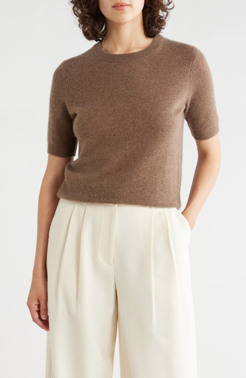 Short Sleeve Cashmere Sweater