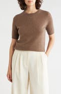 Nordstrom Short Sleeve Cashmere Sweater