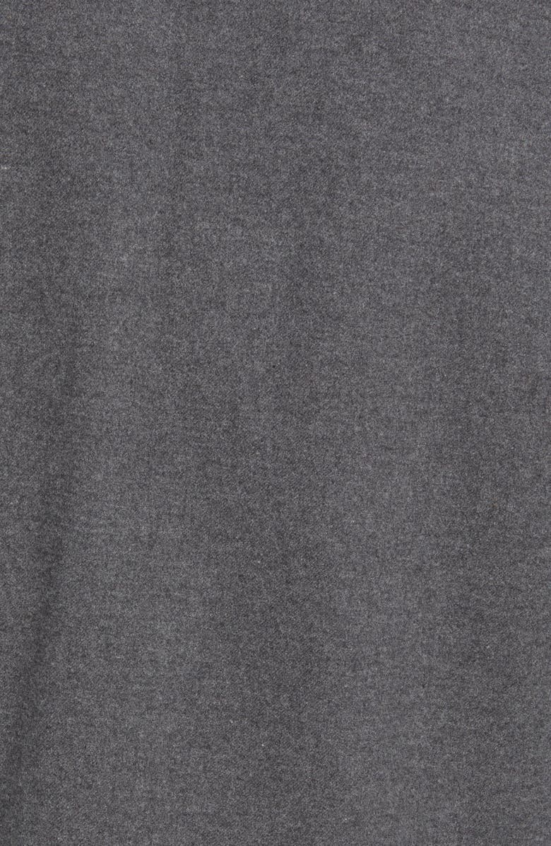 Schott NYC Heather Flannel Long Sleeve Button-Up Shirt, Alternate, color, Heather Grey