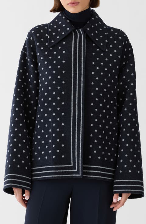 Reversible Point Collar Wool & Cashmere Coat