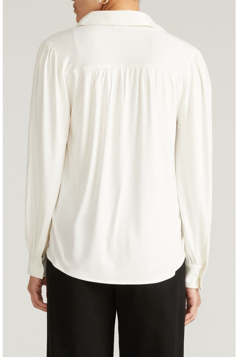 Moore Liquid Jersey Popover Top, Alternate, color, WHITE