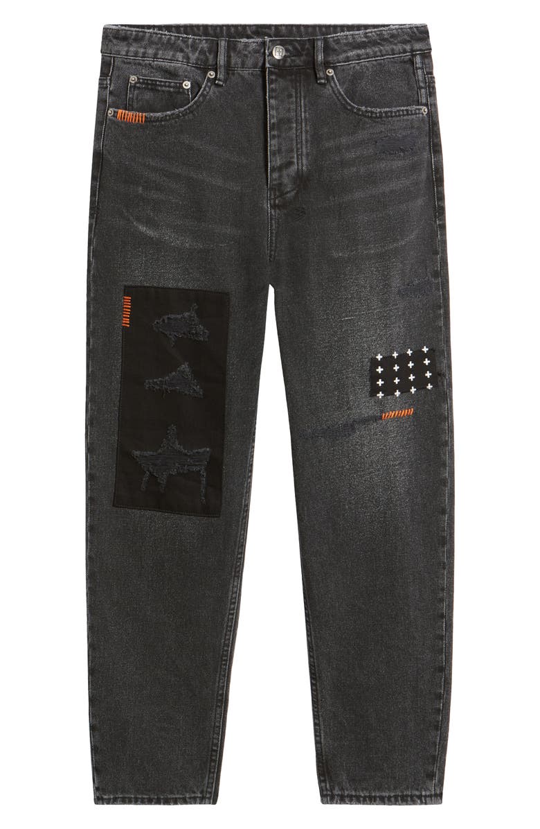 Ksubi Bullet Chop Copy Paste Trashed Straight Leg Jeans, Alternate, color, 
