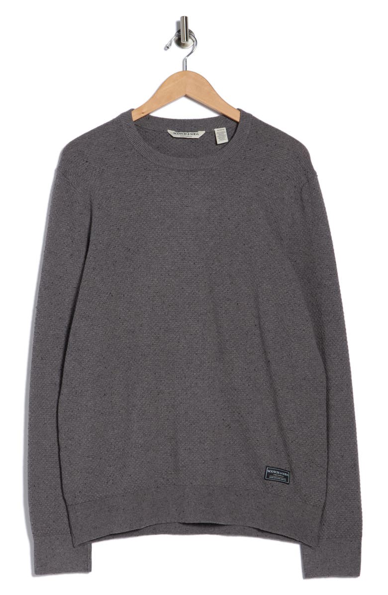 Scotch & Soda Textured Stitch Sweater, Main, color, Castlerock