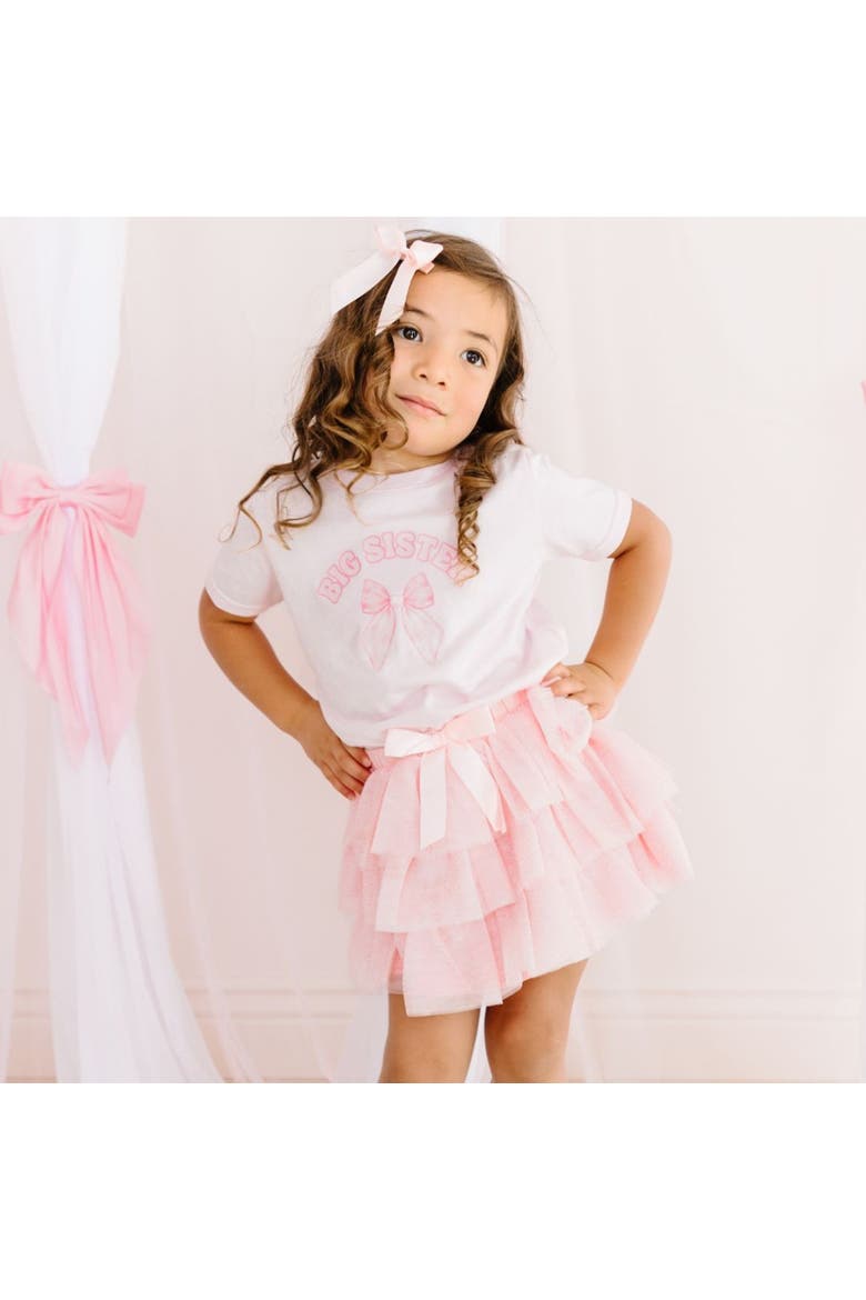 Ballet Bow Tiered Tutu, Alternate, color, Ballet Pink