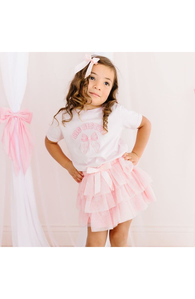 Sweet Wink Ballet Bow Tiered Tutu, Alternate, color, Ballet Pink