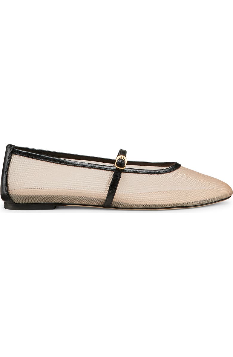 Stuart Weitzman Bareitall Mary Jane Flat, Alternate, color, Beige/ Black