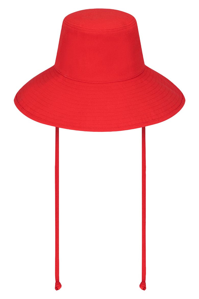 Holiday Cotton Canvas Bucket Hat, Alternate, color, RED