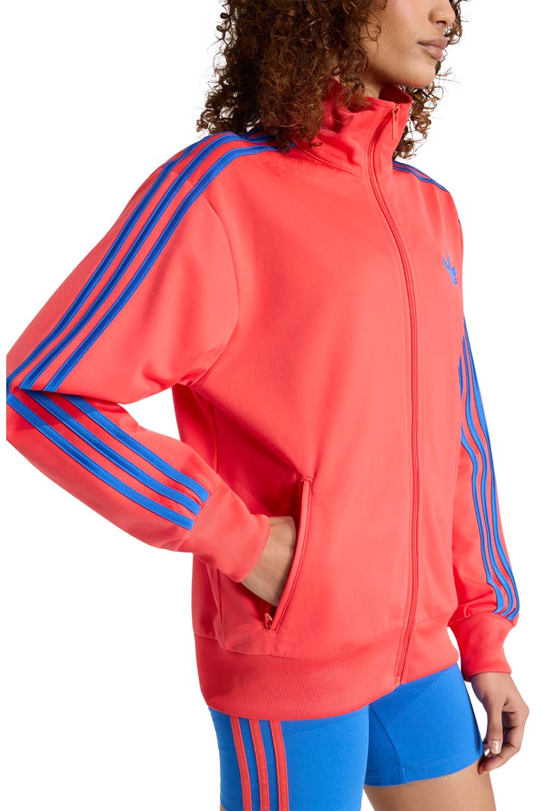 Firebird Loose Fit Recycled Polyester Track Jacket, Alternate, color, SEMI LUCID RED/BLUE