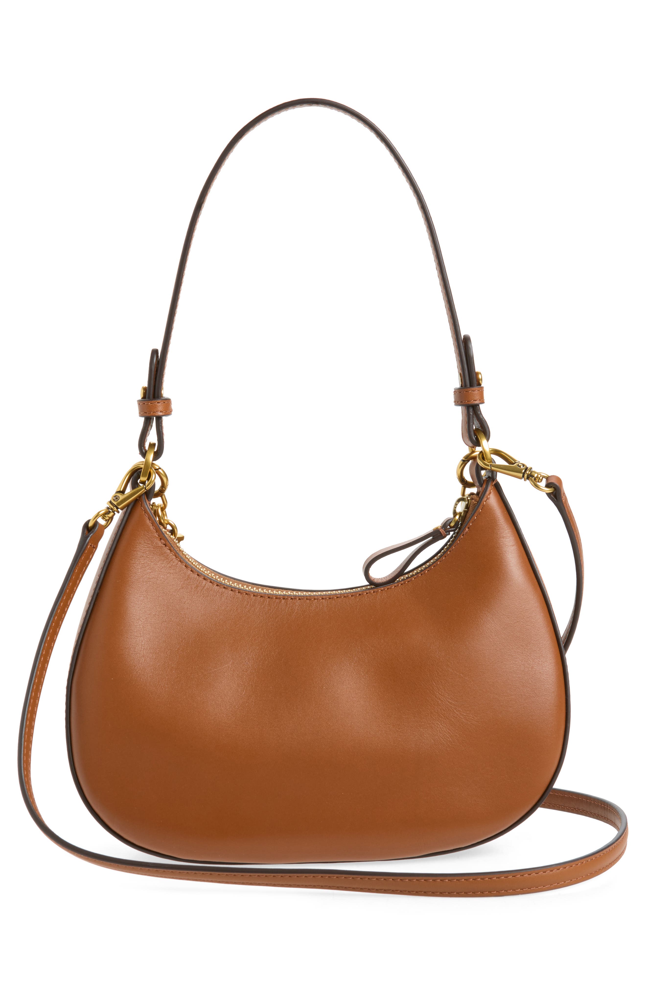 Marcy Leather Zip Shoulder Bag, Alternate, color, LAUREN TAN