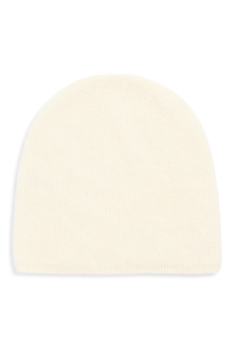 Yana Wool, Cashmere & Silk Beanie, Main, color, IVORY