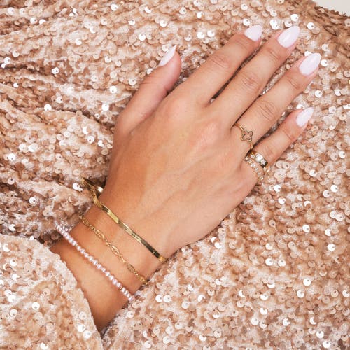 The Lovery Fine Jewelry Pink Pearl Round Bead Bracelet In Pink