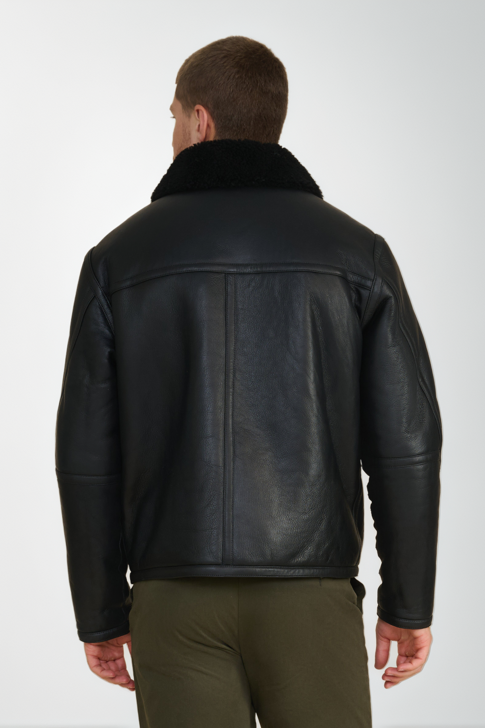 FURNIQ UK Landon Leather Shearling Jacket (Men) | Nordstrom