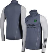 adidas Men's adidas Gray Austin FC Warm Raglan COLD.RDY Top