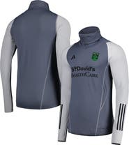 adidas Men's adidas Gray Austin FC Warm Raglan COLD.RDY Top