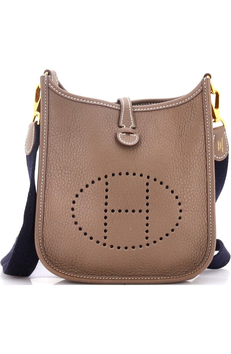 Pre-Owned Hermes Evelyne Bag Gen III Clemence TPM, Main, color, Etoupe