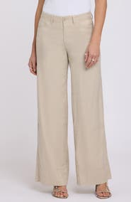 NYDJ Linen Blend Wide Leg Pants