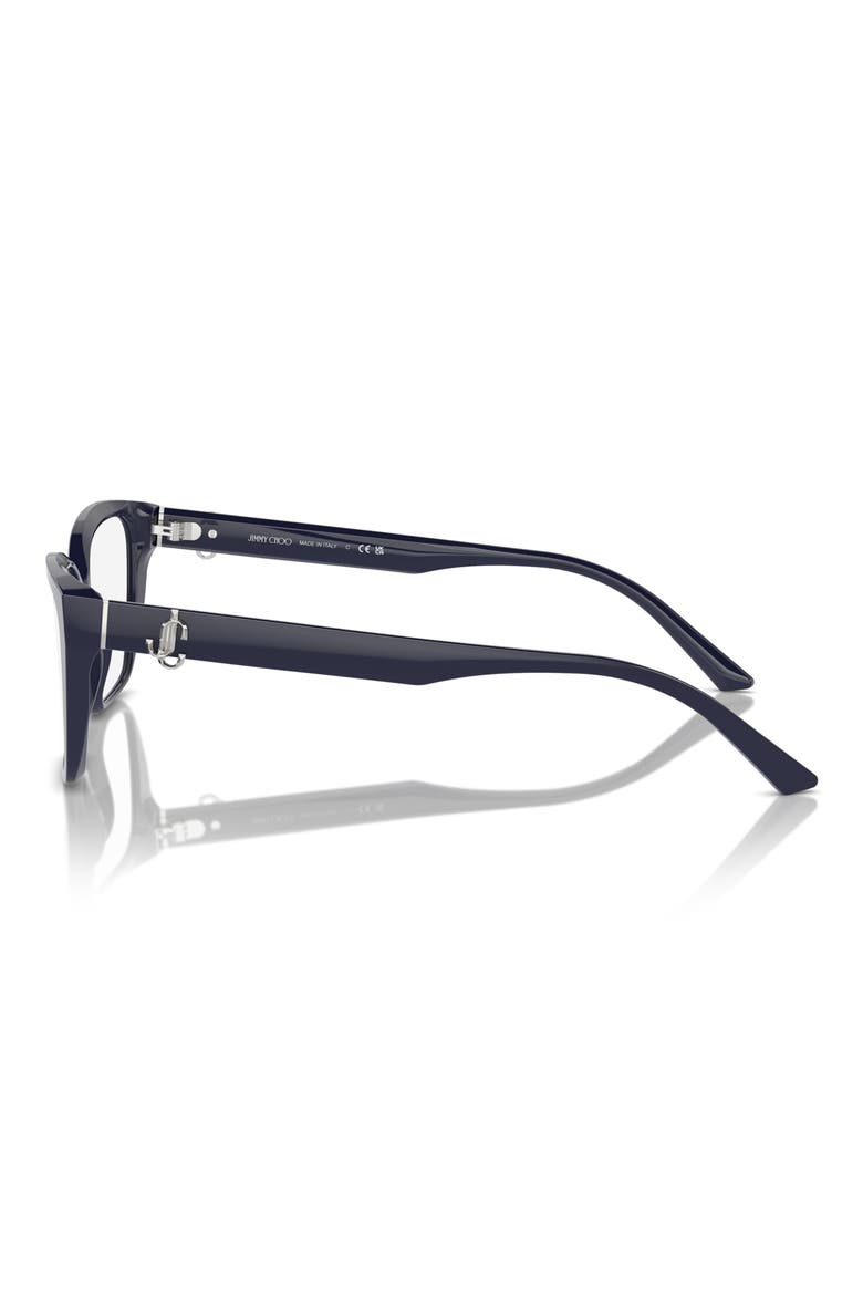 55mm Cat Eye Optical Glasses, Alternate, color, BLUE / DEMO LENS