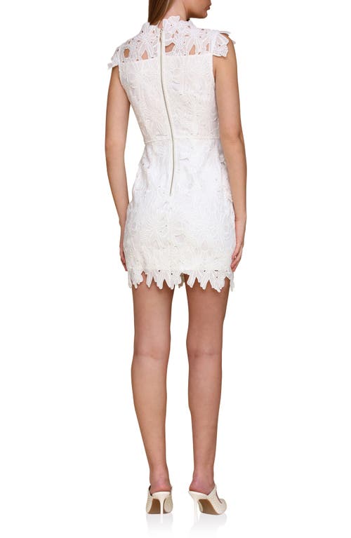 AVEC LES FILLES AVEC LES FILLES FLORAL LACE MINIDRESS