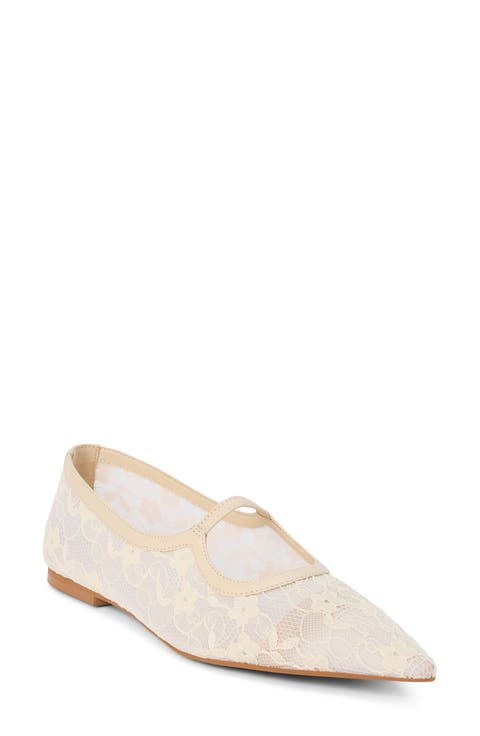Fleur Pointed Toe Flat