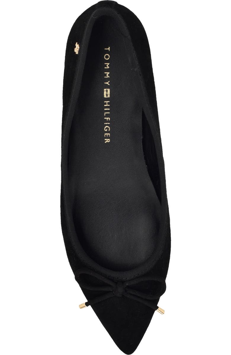 Tommy Hilfiger Kimio Pointed Toe Flat, Alternate, color, Black