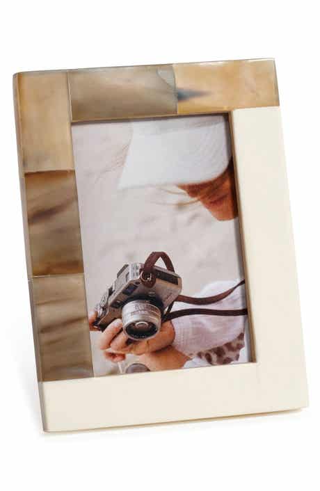 Zodax Dune African White Horn Photo Frame