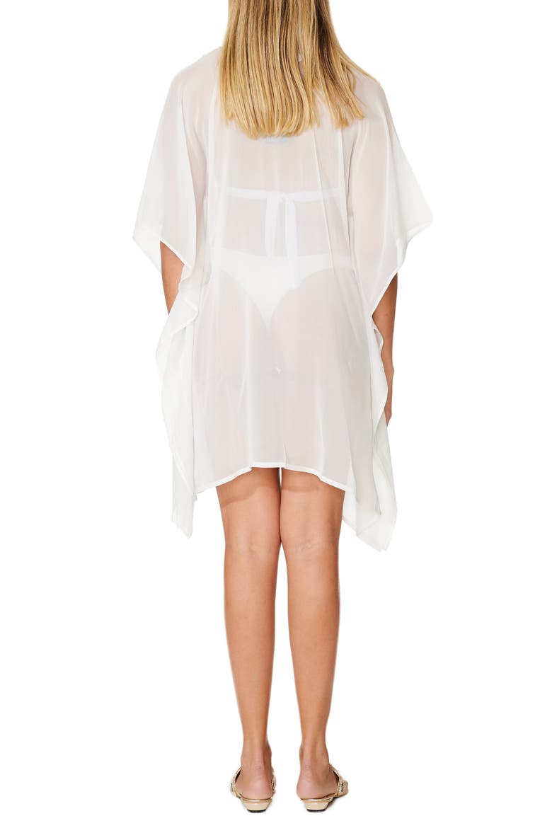 Beaded Cover-Up Tunic, Alternate, color, WHITE